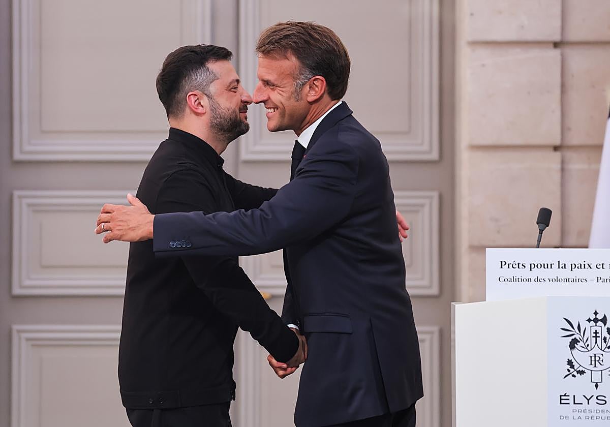 Zelenski y Macron, en un encuentro anterior.