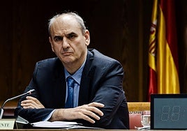 Juan Carlos Barrabés, durante su comparecencia en el Senado.