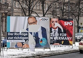 Carteles de la última campaña electoral en Berlín.