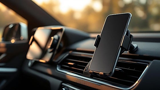 No te pierdas estos prácticos soportes de móvil con carga inalámbrica para el coche