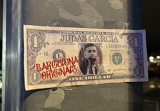 Banknotes with the face of Joan García.