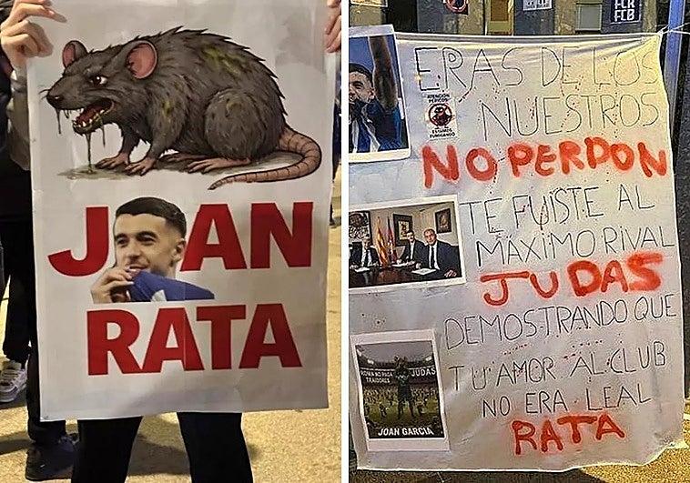Joan García, MVP de un derbi entre pitos, billetes con su cara, ratas, pancartas e insultos