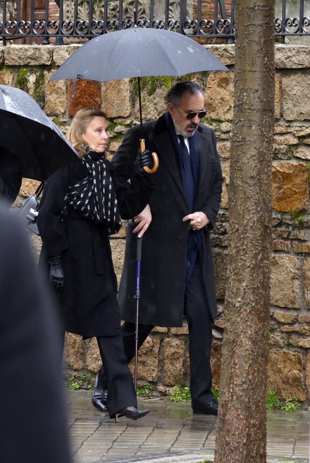 Jaime de Marichalar a su llegada a la catedral ortodoxa griega de San Andrés y San Demetrio de Madrid donde este sábado se celebrará un responso en memoria de la princesa Irene de Grecia