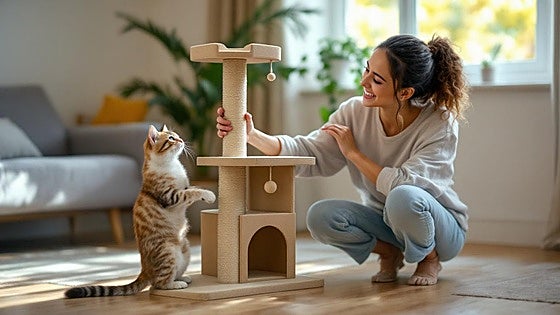 Estos rascadores y torres para gatos protegerán tu sofá y entretendrán a tu gatito