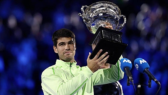 Open de Australia: La celebración de Carlos Alcaraz, en imágenes