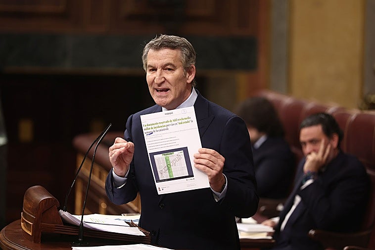 Feijóó acusa a Sánchez de «negligencia» y augura que acabará sentado en el banquillo