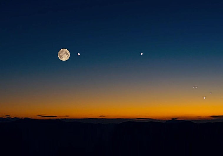 Espectáculo al atardecer: cómo ver seis planetas en línea