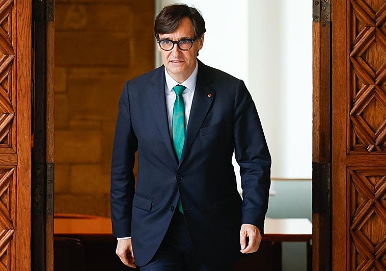 Salvador Illa vuelve al trabajo el lunes tras un mes de baja por una infección ósea