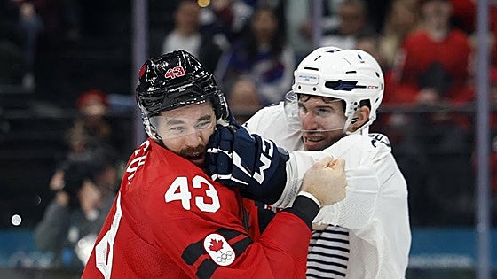 Tom Wilson y Pierre Crinon, a puñetazo limpio en los Juegos