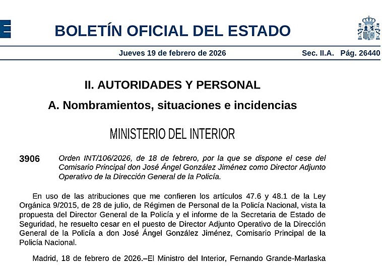 Marlaska fuerza la inclusión contrarreloj en el BOE del cese del DAO en medio de las críticas por la inacción