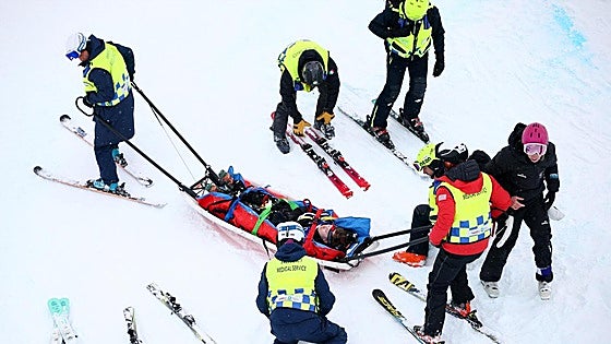 Finley Melville, evacuado de emergencia en Livigno tras una brutal caída