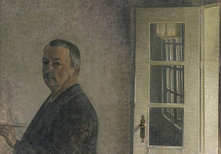 'Autorretrato. La casa de campo Spurveskjul en Sorgenfri, al norte de Copenhague. 1911'.