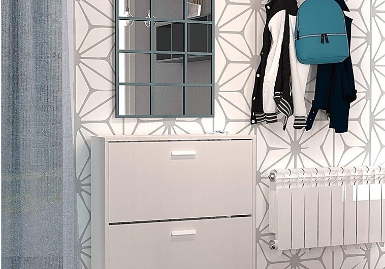 Gana orden y estilo en la entrada de tu casa o dormitorio con este práctico zapatero