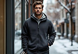 Esta chaqueta de invierno para hombre aporta calidez y estilo y se adapta a todos los gustos