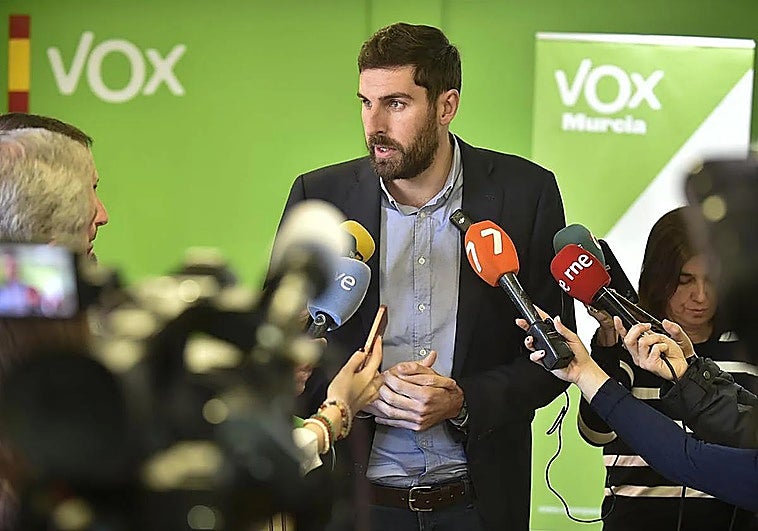 Antelo, líder de Vox en Murcia: «Cuando alguien alcanza algo de notoriedad, lo toman como algo malo para el partido»