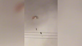 Momento en el que un caza estadounidense se estrella en Kuwait