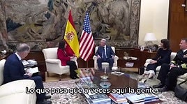 Robles se reúne con el embajador de EEUU en España