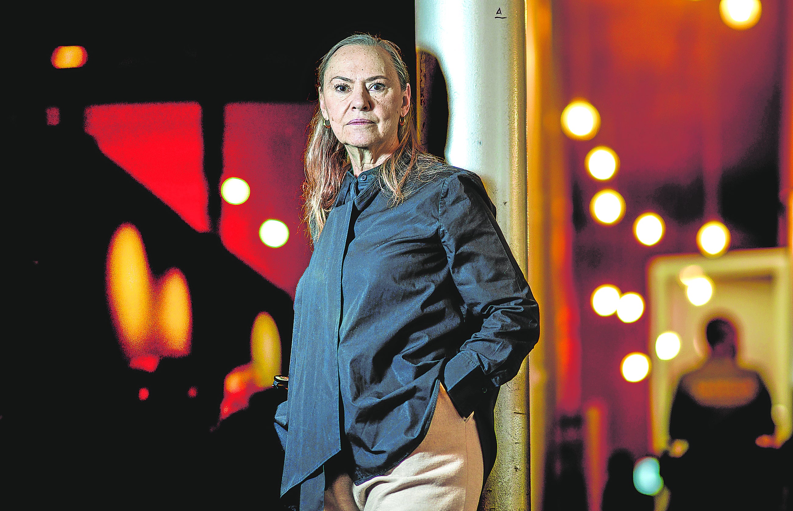 Laura García Lorca, posa en un espacio de la Feria de ARCO en Madrid.