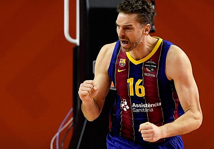 Pau Gasol, durante su segunda y última etapa en el Barça.
