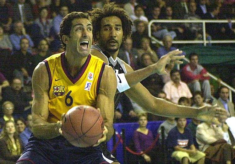 Rony Seikaly, a su paso por el Barça en el año 2000.