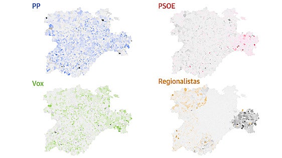 Así ha votado Castilla y León: mapas y claves por edad, origen y renta