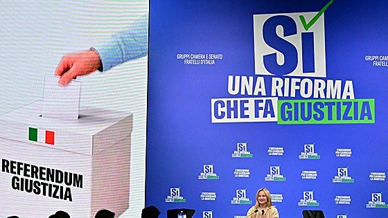 Meloni se la juega con el referéndum para reformar la Justicia italiana