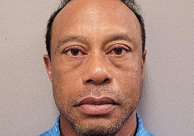 La foto policial de Tiger Woods