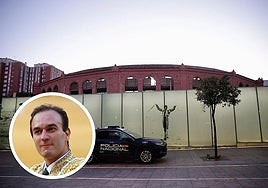 Efectivos policiales este viernes en La Malagueta; en la foto redonda, Ortiz en una imagen de archivo.