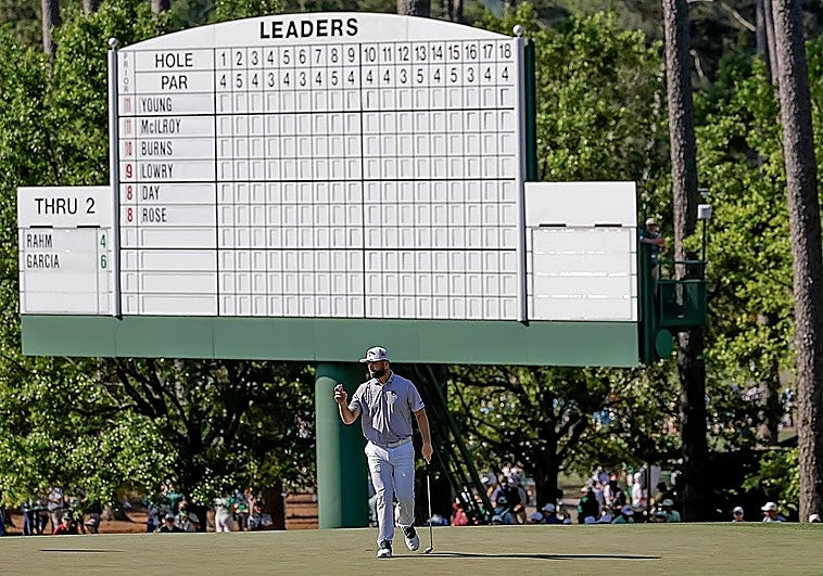Ni la mejor vuelta en tres años consuela a Rahm en un Masters para el olvido: «No entreno para esto»