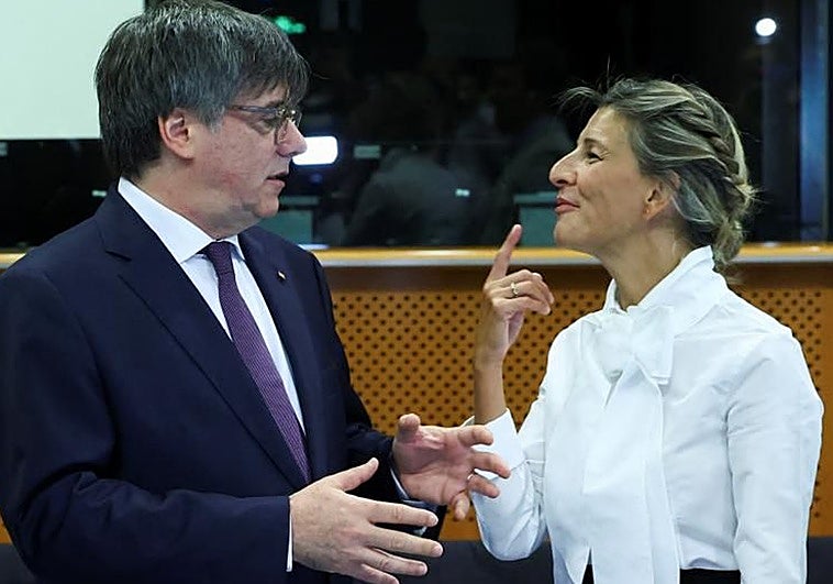 Puigdemont responde a Díaz, tras llamar «racista» a Junts: «La próxima vez, que la vote el PP como vicepresidenta»