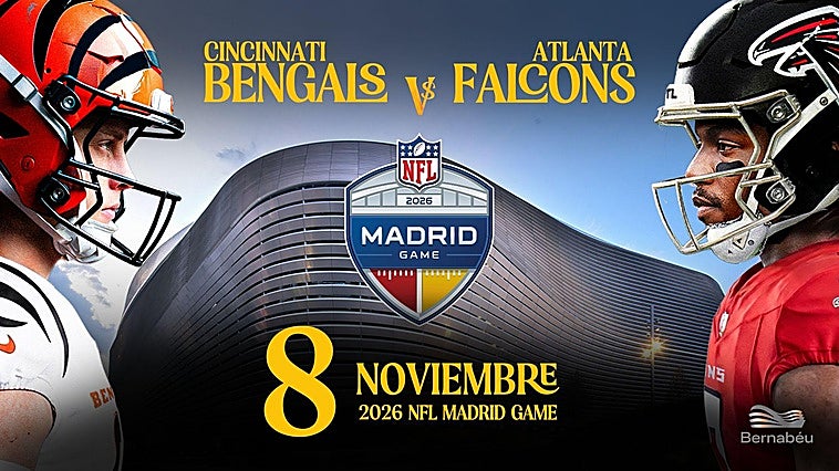 La NFL fija fecha y rival de los Falcons para el partido en el Bernabéu