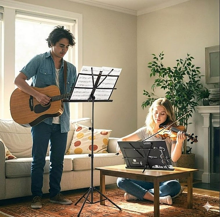 Si tocas instrumentos, no te pierdas estos soportes para sujetar partituras