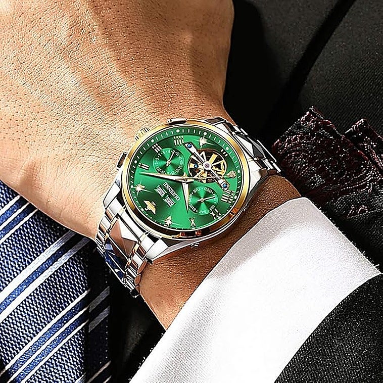 Si te gusta la relojería, no te pierdas estos elegantes relojes con esfera verde bosque