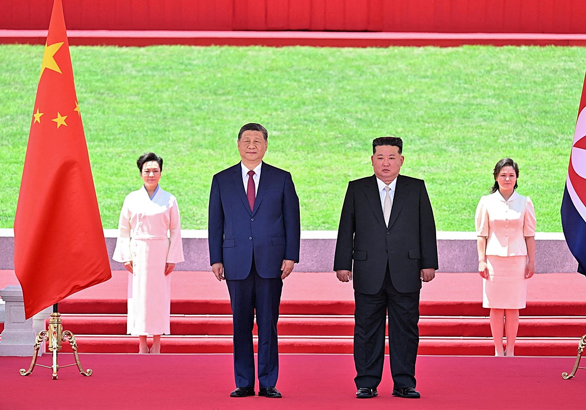 Xi Jinping ofrece su apoyo incondicional a Kim Jong-un