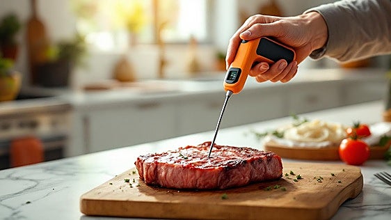 Mide la temperatura de la comida y el punto de la carne con estos termómetros de uso doméstico