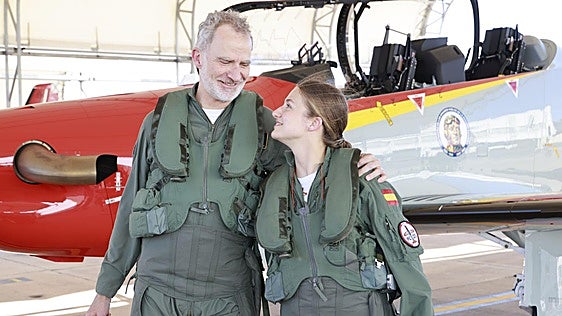 Un vuelo para la historia del Rey y la Princesa