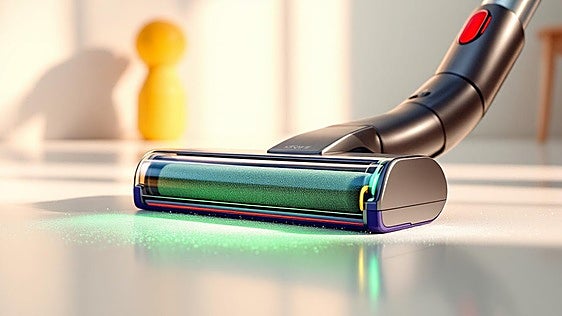 Elimina el polvo invisible con el cepillo LAOYE de Dyson y su luz verde