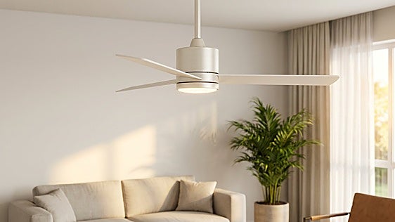 Los mejores ventiladores de techo de bajo consumo para salones y habitaciones