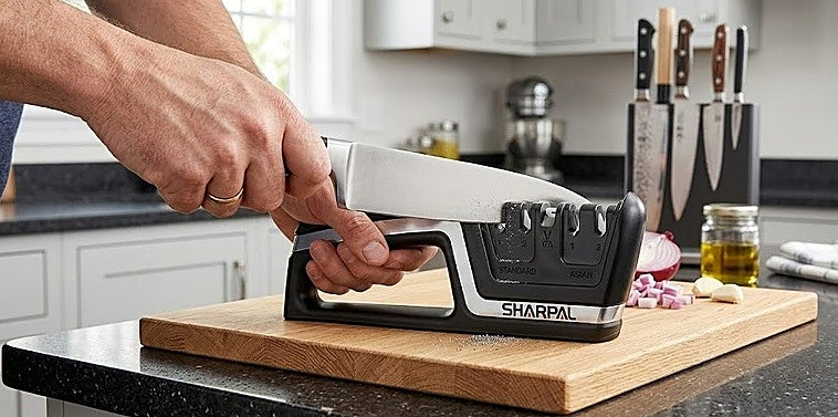 Recupera el filo de tus cuchillos en minutos con el afilador SHARPAL 104N 5 en 1