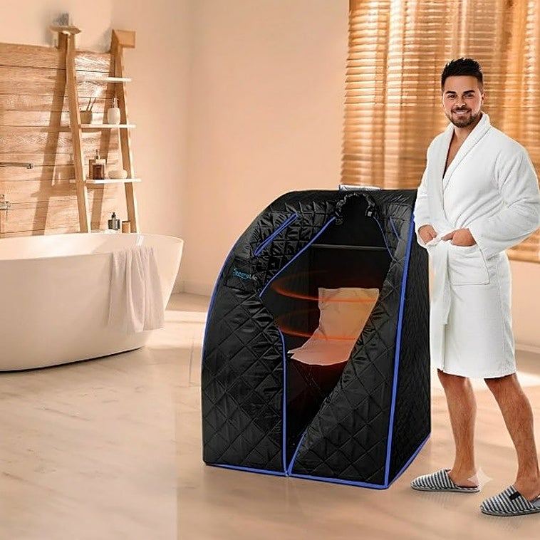 Date un capricho y relájate en casa con la sauna portátil SereneLife que no necesita obra