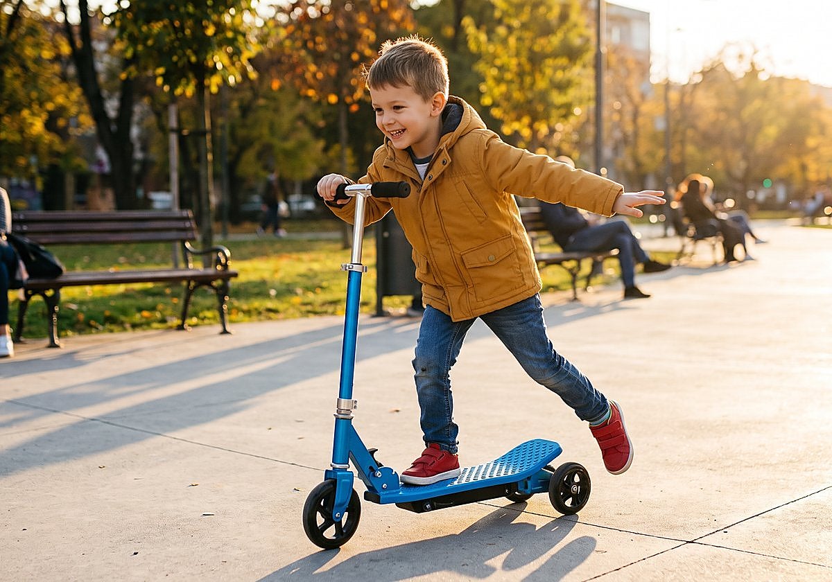 Estos patinetes infantiles de tres ruedas facilitan el equilibrio y la coordinación, a la vez que divierten