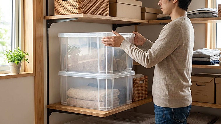 Guarda, organiza y encuentra todo rápido con estas prácticas cajas de almacenaje