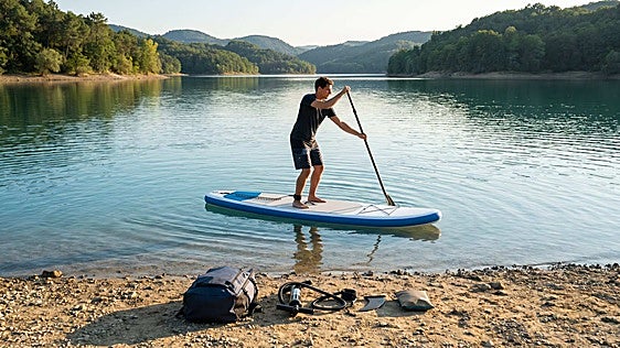 Apúntate al paddle  sur con esta tabla hinchable de Bestway de hinchado rápido