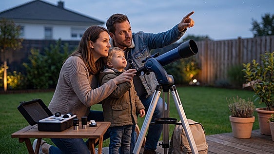Inicia a los peques en el mundo de la astronomía con el telescopio Bresser Junior 70/400
