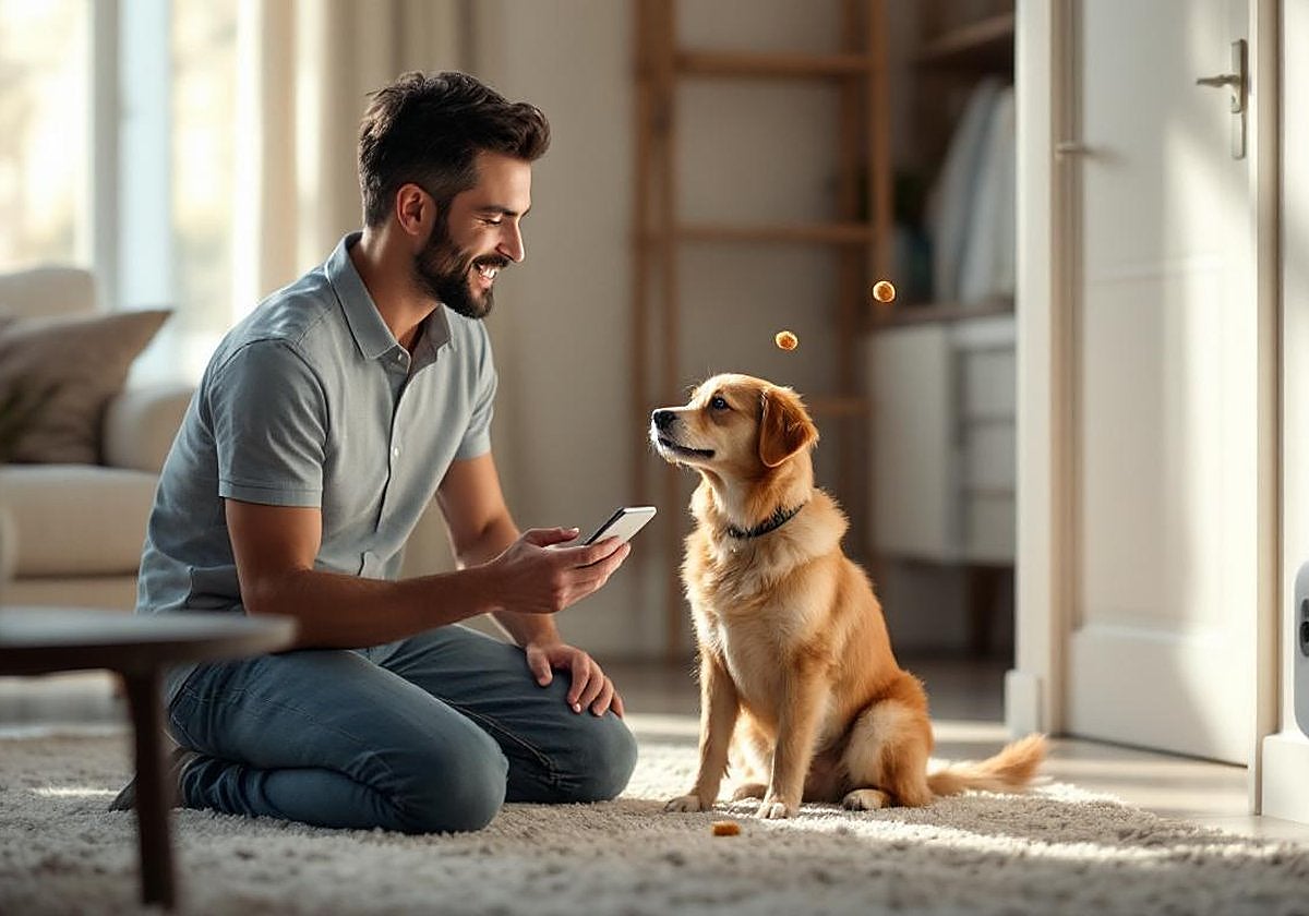 Estas dos cámaras para mascotas incluyen lanzador de chuches y audio bidireccional para interactuar con tu perro cuando no estás