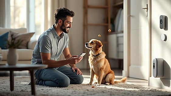Estas dos cámaras para mascotas incluyen lanzador de chuches y audio bidireccional para interactuar con tu perro cuando no estás