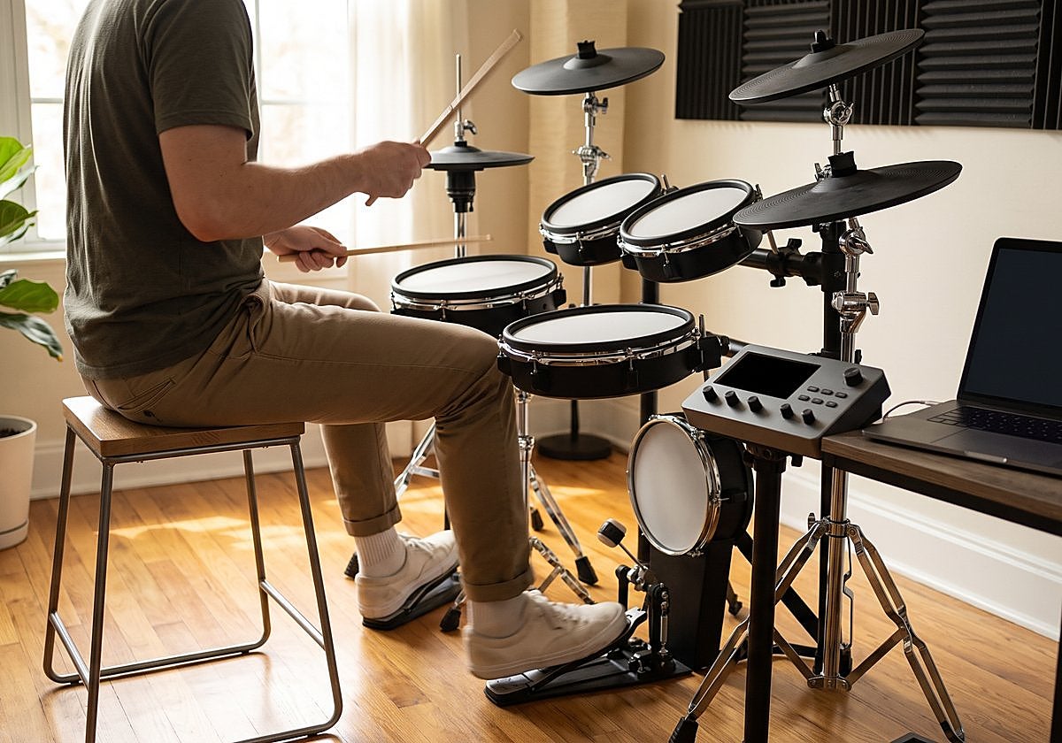 Si tu pasión es la batería, practica sin molestar a tus vecinos con la batería electrónica Alesis Nitro Max