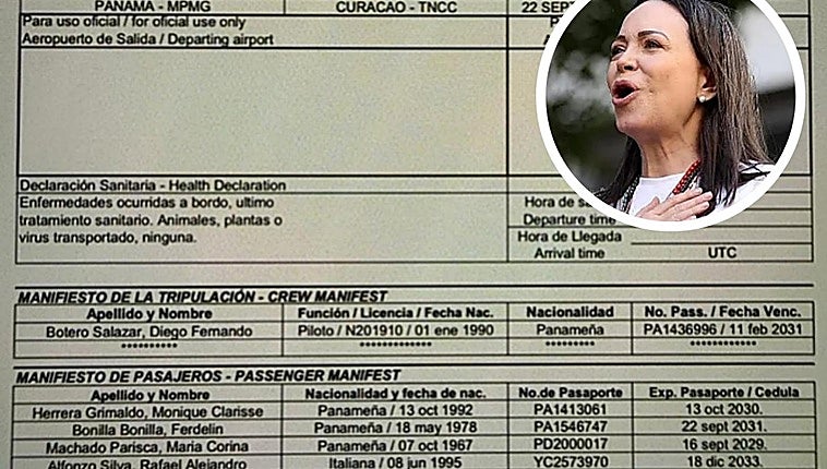 María Corina Machado ha intentado regresar siete veces a Venezuela sin conseguirlo