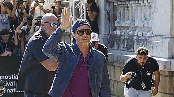 Brad Pitt revoluciona San Sebastián
