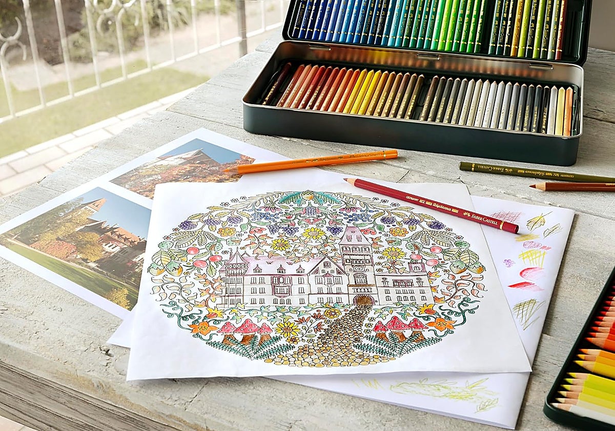 Pinta y colorea lo que quieras con el estuche de 120 lápices de colores Faber‑Castell